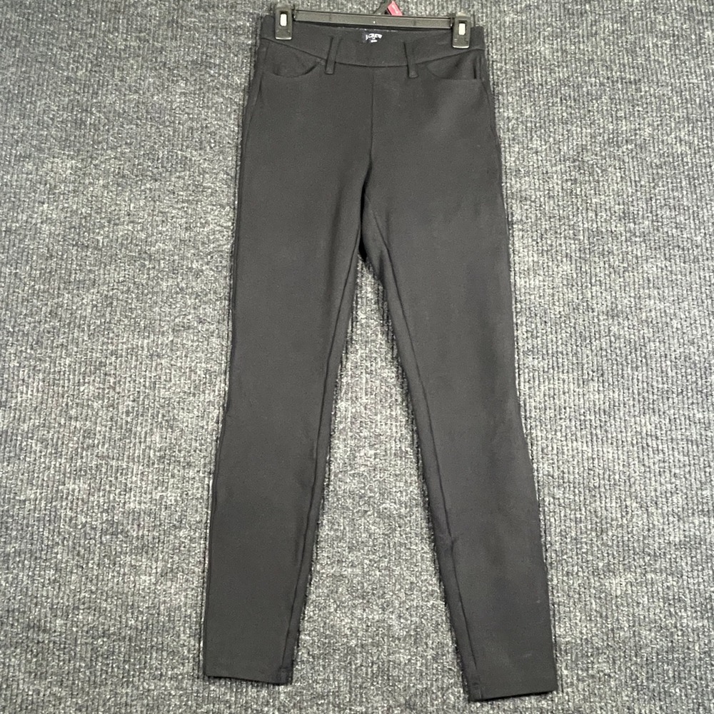 J.Crew Gigi Pant Black Ponte Knit Slim Leg Trousers Size 0 C0661